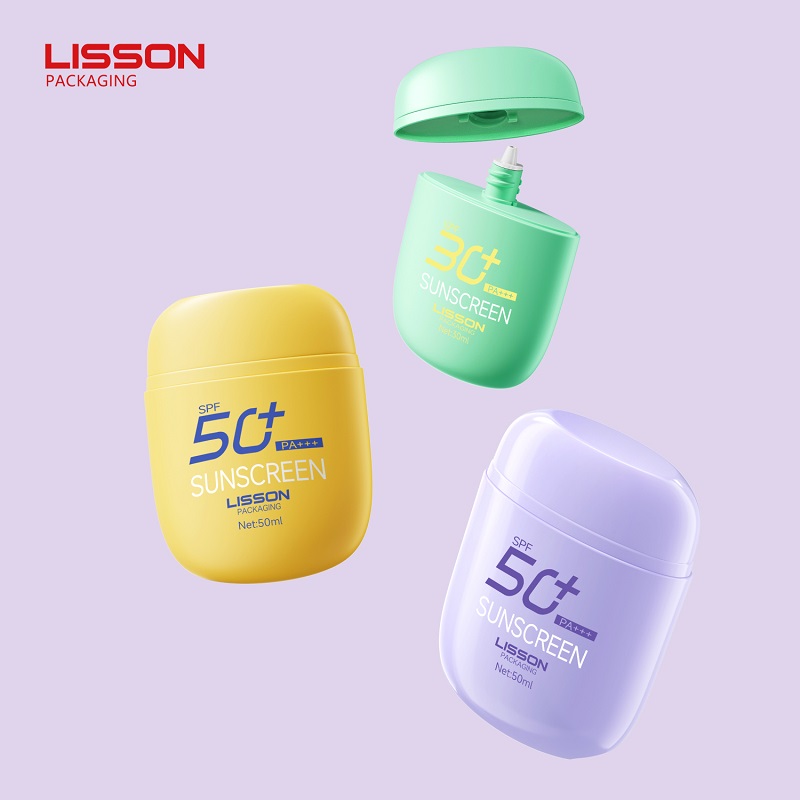 Oval Sunscreen Squeeze Bottle