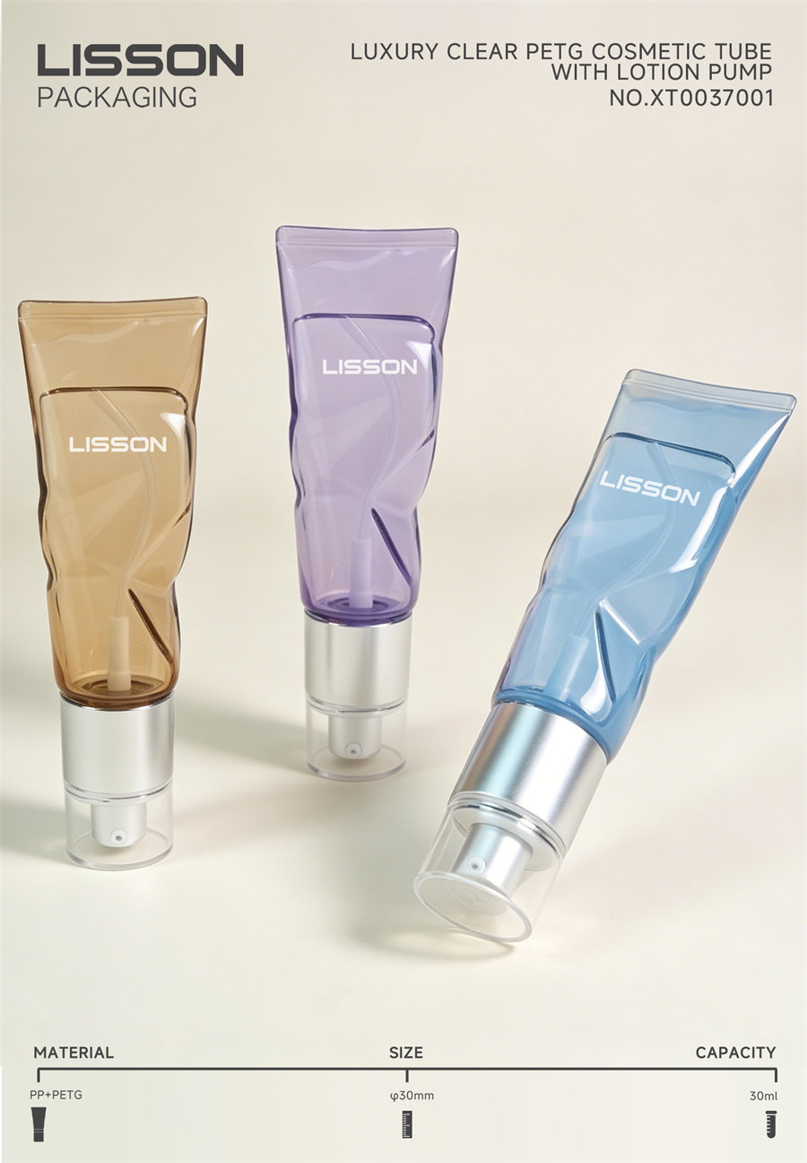 30ml foundation tube silver pump