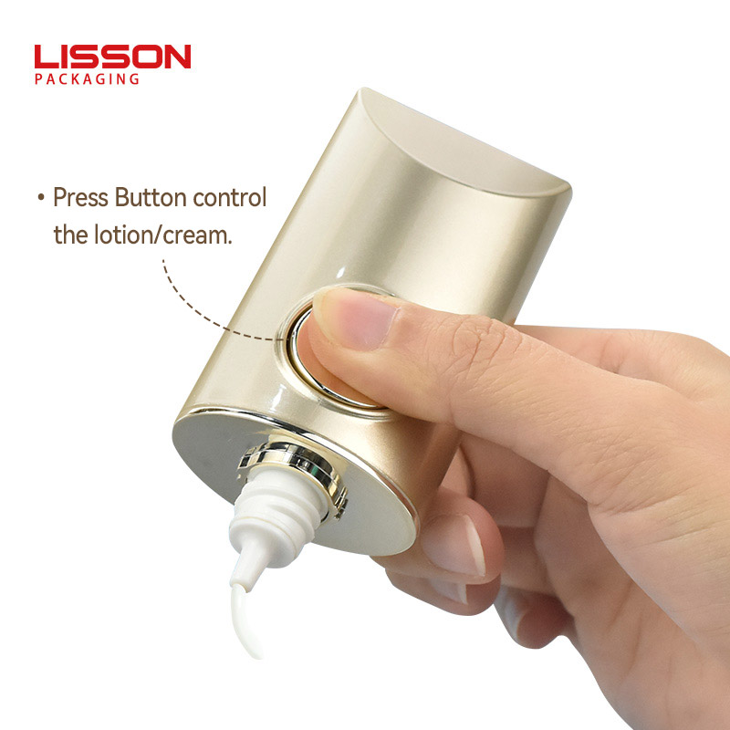 plastic cosmetic airless bottle sunscreen