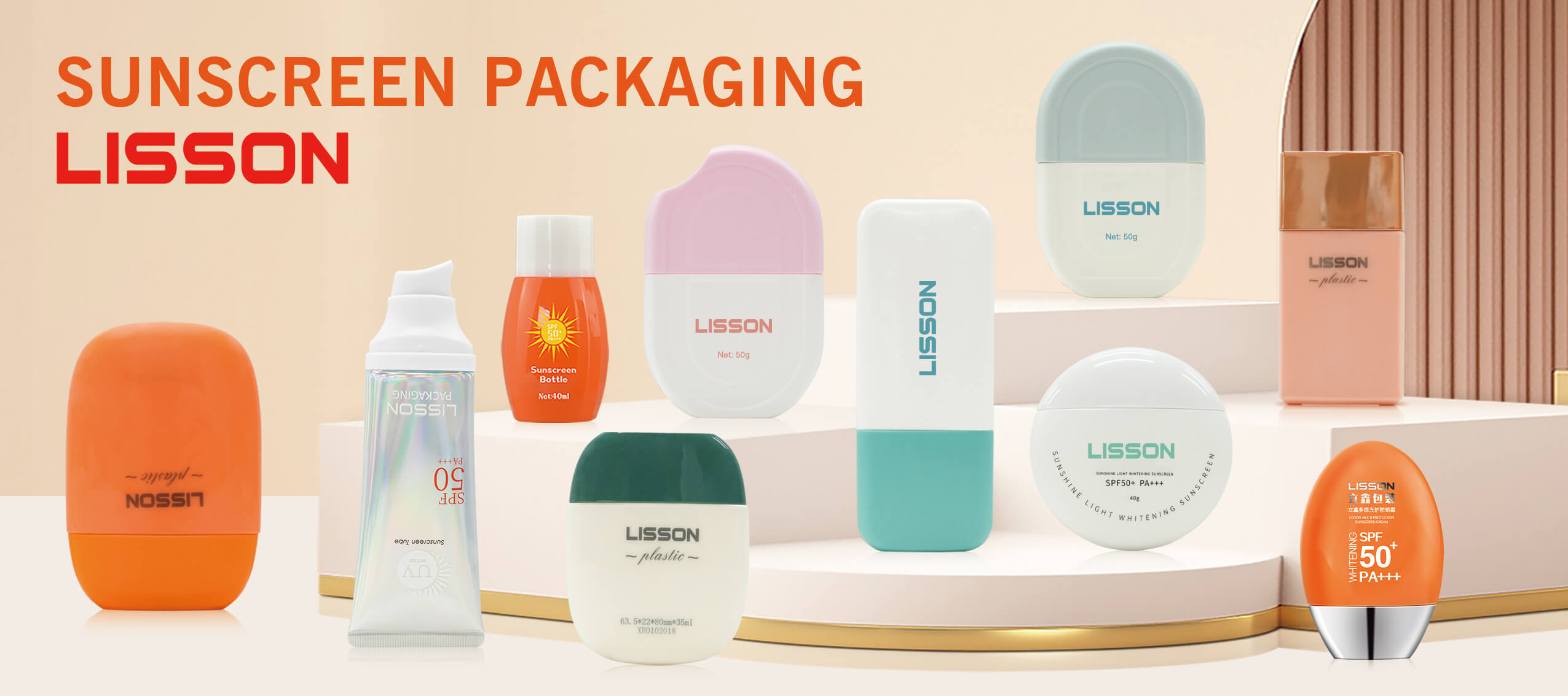 Custom Plastic Cosmetic Bottles